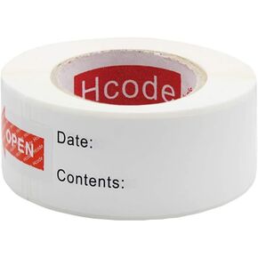 Hcode 1 x 3'' Self-Adhesive Removable Freezer Food Storage Labels - Easy Clean Leaves No Residue - Meal Prep Labels Plastic Paper Sticker Perfect for Reusable Containers 2 Roll in Kuwait