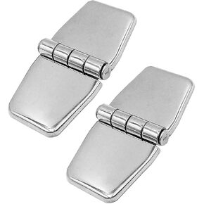 MARINE CITY 316 Stainless Steel Marine Covered Strap Hinge with Cover Caps 3 × 1-1/2 Inches for Marines – Ships – Kayaks – Yachts (Pack of 2) in Kuwait