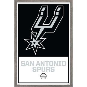 Trends International NBA San Antonio Spurs - Logo 21 Wall Poster, 22.375" x 34", Poster & Clip Bundle in Kuwait