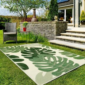 Lukinbox Bath Mats for Bathroom, Green Leaf Non Slip Bathroom Rug, Cute Small Washable Bath Rug Floor Door Mat for Indoor Shower Bathtub Decor, 18"x26" in Kuwait