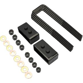 IRONTEK 1.5 "مجموعة كتلة الرفع الخلفية تناسب 2004-2019 لفورد F150 2WD 4WD مربع ورقة الربيع المحور U البراغي مجموعة رفع 1.5 بوصة in Kuwait