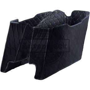بطانات السجاد من Advanblack تناسب 2014-2023 H-D Touring Road King Electra Road Street Glide Ultra Classic Hard Saddlebags (أحمر، نمط CVO / حقائب سرج مدببة OEM) in Kuwait