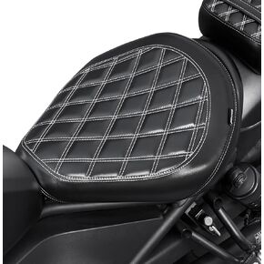 Motorcycle Rear Passenger Front Driver Pillion Seat Cover Cushion Pressure Relief Pad Compatible with H-onda Rebel CMX500 CMX300 CMX 500 300 2017 2018 2019 2020 2021 2022 2023 (Front Seat -Black) in Kuwait