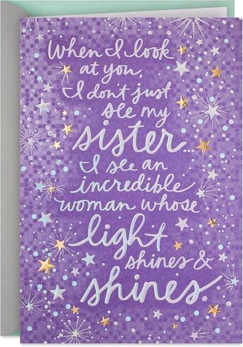 Hallmark Card for Sister for Birthday, Thinking of You, Congrats, or Any Occasion (Love and Pride) in Kuwait