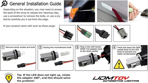مجموعة إضاءة لوحة ترخيص LED كاملة 3 وات من iJDMTOY OEM-Fit متوافقة مع Scion FR-S Toyota 86 Subaru BRZ Impreza WRX STi Legacy Crosstrek Ascent، مدعومة بـ 24-SMD Xenon White LED in Kuwait