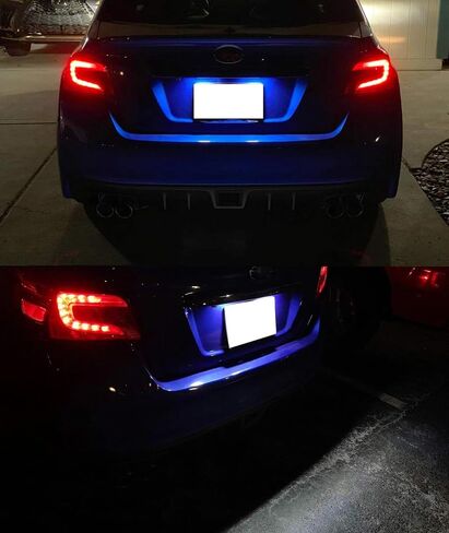 مجموعة إضاءة لوحة ترخيص LED كاملة 3 وات من iJDMTOY OEM-Fit متوافقة مع Scion FR-S Toyota 86 Subaru BRZ Impreza WRX STi Legacy Crosstrek Ascent، مدعومة بـ 24-SMD Xenon White LED in Kuwait