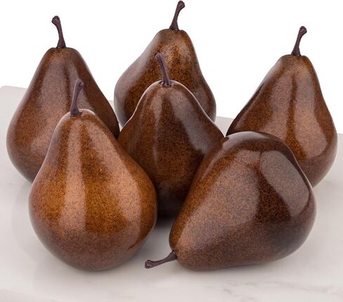 6 PCS Artificial Mango Fake Lifelike Simulation Fruits Photo Props Decorative Faux Fruit for Home Kitchen Party Table Cabinet Restaurant Display in Kuwait