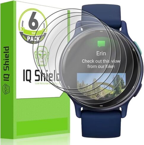 IQShield Screen Protector Compatible with Garmin Vivoactive 5 (6-Pack) Anti-Bubble Clear Film in Kuwait