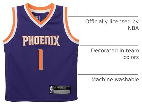 Devin Booker Phoenix Suns Boys Kids 4-7 Purple Icon Edition Player Jersey in Kuwait