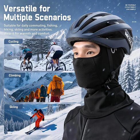 Winter Balaclava for Men, Windproof Balaclava Ski Mask Motorcycle Bicycle face mask, Cold Winter Balaclava Thermal in Kuwait