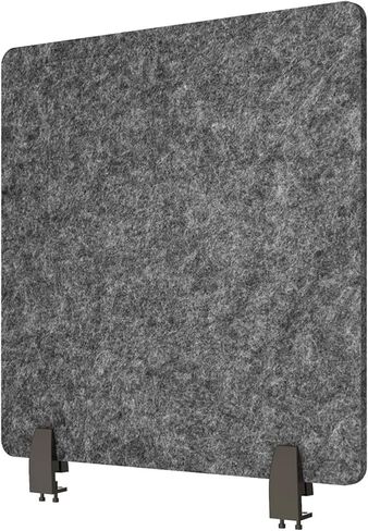 ReFocus™ Raw Clamp-On Acoustic Desk Divider – Reduce Noise and Visual Distractions with This Lightweight Desk Mounted Privacy Panel (Anthracite Gray, 47.25" x 16", 23.6" x 16", & 23.6" x 16") in Kuwait