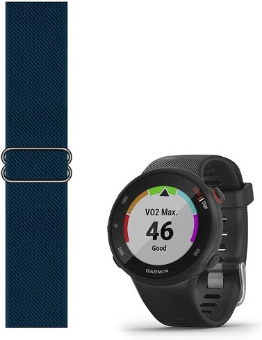 حزام من النايلون ذو حلقة قابلة للتمدد متوافق مع Garmin Forerunner 45/45S Bands ملحق بديل مرن قابل للتعديل in Kuwait