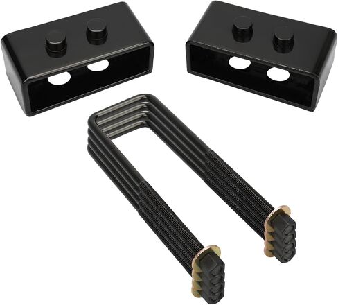 IRONTEK 1.5 "مجموعة كتلة الرفع الخلفية تناسب 2004-2019 لفورد F150 2WD 4WD مربع ورقة الربيع المحور U البراغي مجموعة رفع 1.5 بوصة in Kuwait
