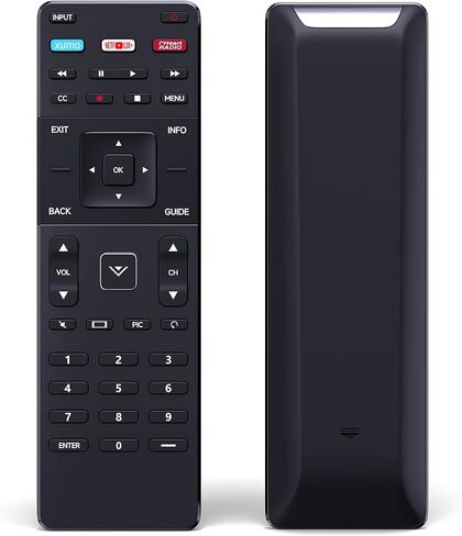 لوحة مفاتيح XRT500 QWERTY مع جهاز تحكم عن بعد بديل للضوء الخلفي متوافق مع Vizio TV M43-C1 M49-C1 M50-C1 M55-C2 M60-C3 M80-C3 M322I-B1 M422I-B1 M492I-B2 M502I-B1 M552I-B2 M602I-B3 in Kuwait