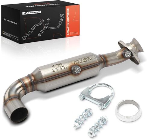 A-Premium Right Catalytic Converter Kit Direct-Fit Compatible with Ford F-150 F150 2015-2020 5.0L, EPA Compliant, Replace# 645166 in Kuwait