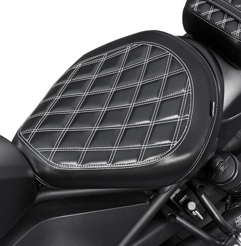 Motorcycle Rear Passenger Front Driver Pillion Seat Cover Cushion Pressure Relief Pad Compatible with H-onda Rebel CMX500 CMX300 CMX 500 300 2017 2018 2019 2020 2021 2022 2023 (Front Seat -Black) in Kuwait