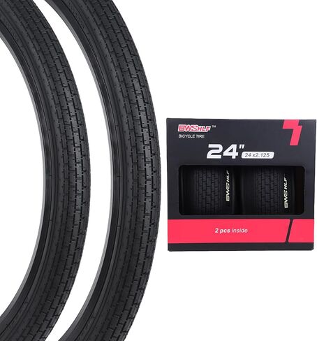 إطارات بديلة للدراجات الجبلية، مقاس 20/24/26/27.5/29 بوصة، عبوتان من إطار دراجة MTB أسود قابل للطي، جانب أسود/بني in Kuwait