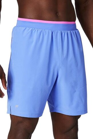 Fabletics Men's The Fundamental Short II, Workout, Running, Training, Gym, Yoga, Ultra Lightweight, 9" Inseam, L, Black/Black in Kuwait