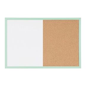 لوحة بيضاء من مجموعة MasterVision Pastel Combo للمسح الجاف/لوحة إعلانات من الفلين، إطار MDF باللون الأزرق، 23.62 بوصة × 17.72 بوصة in Kuwait