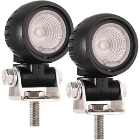 Super Bright Offroad 2" Semi-Round Motorcycle LED Fog Light Pods/Headlight, 6000K Cool-White Flood Beam, Rugged Die-Cast Aluminum Housing, Corrosion & Vibration Resistant Waterproof, 2-Pack in Kuwait