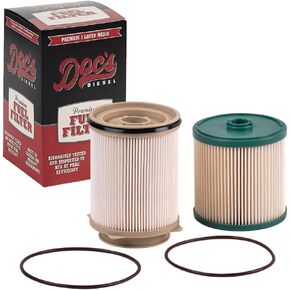 DOC'S DIESEL DODGE RAM 6.7L CUMMINS مجموعة مرشحات الديزل 2019-2023 | يستبدل 68436631AA 68157291AA 68436631AA | فلتر الوقود من فئة OEM وفاصل الوقود/الماء in Kuwait