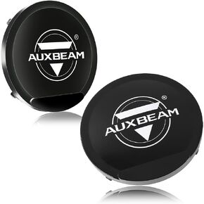 Auxbeam 9 inch Off Road Light Covers Round Black Leather Case with Logo Offroad Driving Protective Lens for Trucks Car 4x4 ATV Jeep Bumper Roof, Pair in Kuwait