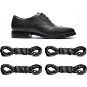 2 Pairs Dress Shoe Laces for Cole Haan Business Oxford Shoes, 2.5mm Round Waxed Adult Shoelaces Replacement Strings in Kuwait