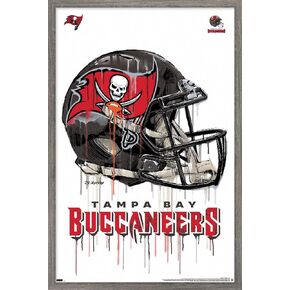 Trends International NFL Tampa Bay Buccaneers - Drip Helmet 20 Wall Poster, 22.375" x 34", Premium Unframed Version in Kuwait