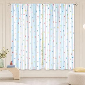 Cinbloo Pink Blue Spot Not Glitter Curtains 29Wx63H Inch Rod Pocket Colorful Baby Girls Bedroom Decor Ombre Purple Mermaid Dots Printed Girly Princess Women Living Room Window Drapes Fabric 2 Panels in Kuwait