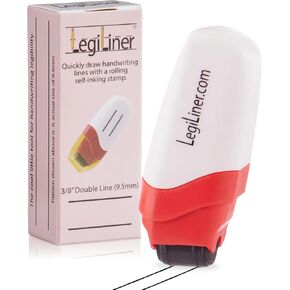 LEGILINER Tool Double line (.37) Wide Rule 3/8", Primary Handwriting line, Rolling Ink Stamp. Handwriting Practice Tool for Teachers/OT’s/Homeschool/Special Ed./Kindergarten/1st Grade Size in Kuwait