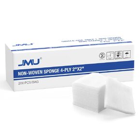 JMU 2000 Gauze Pads 2x2, Non Woven Sponges 4-Ply Non-Sterile Guaze All Purpose Gauze Sponges in Kuwait