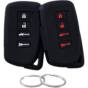 Silicone Rubber Key Fob Cover Compatible with 2013-2021 Lexus ES300h ES350 GS350 GS450h IS200t IS300 IS350 LX570 NX200t NX300h RC350 RX350 RX450h HYQ14FBA in Kuwait