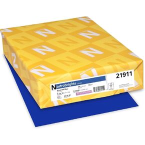 Neenah Paper 21911 Color Cardstock, 65lb, 8 1/2 x 11, Blast-Off Blue, 250 Sheets in Kuwait