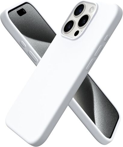 ORNARTO متوافق مع جراب iPhone 15 Pro مقاس 6.1 بوصة، غطاء مطاطي جل ناعم مغطى بالكامل بثلاث طبقات من السيليكون السائل، جراب هاتف نحيف واقٍ مقاوم للصدمات مع بطانة من الألياف الدقيقة المضادة للخدش - وردي طباشيري in Kuwait