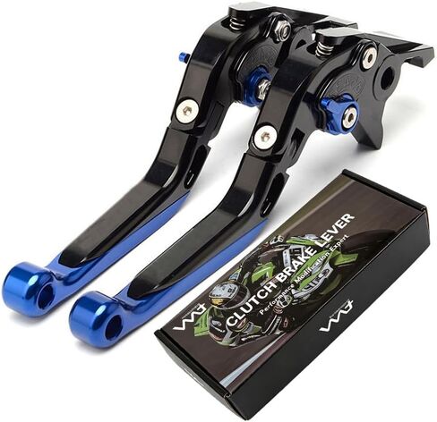 Motorcycle CNC Adjustable Folding Extendable Brake Clutch Levers for Suzuki GSX-R 600 1997-2003 GSX-R 750 1996-2003 GSX-R 1000 2001-2004 (Blue) in Kuwait