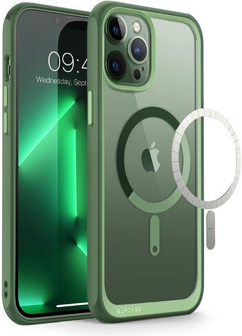 SUPCASE Unicorn Beetle Mag Series Case for iPhone 13 Pro Max (2021 Release) 6.7 Inch, Premium Hybrid Protective Clear Case Compatible with MagSafe (Azure) in Kuwait