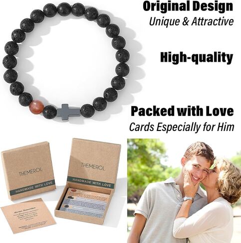 Gifts for Kids Boys Christian Personalized Beaded Bracelets Birthday Cards 5 7 9 11 Year Old School Classroom Ramadan Gifts Kids Valentines Day Christmas Stocking Stuffers Easter in Kuwait