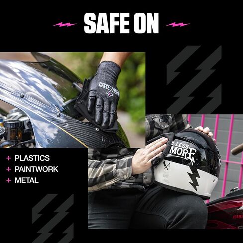 قماش تفصيلي من الألياف الدقيقة Muc-Off - قماش تنظيف مدمج للعناية بالدراجات والدراجات النارية - قماش تلميع للخوذات والأقنعة والنظارات الواقية in Kuwait