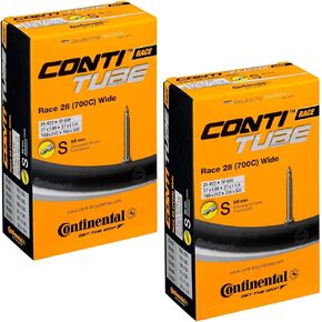 أنابيب داخلية للدراجة Continental Race 28 700 x 25-32c مع صمام بريستا 60 مم (زوج)، أسود in Kuwait