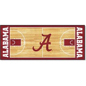 FANMATS 18504 Alabama Crimson Tide Basketball Court Runner Rug - 30in. x 72in. | Sports Fan Area Rug in Kuwait