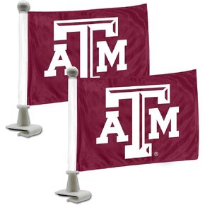 FANMATS 61931 Texas A&M Aggies Ambassador Car Flags - 2 Pack Mini Auto Flags, 4in X 6in, Perfect for Hood or Trunk in Kuwait