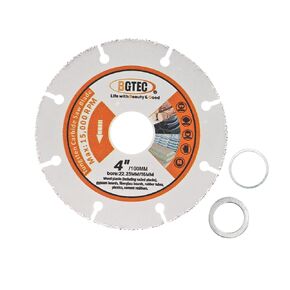 BGTEC Carbide Wood Cutting Disc,3pcs 4-1/2 Inch/115MM Vacuum Brazed Carbide Cut-Off Wheel Blade for Wood Board, Gypsum Board, Rubber Pipe, Plastic in Kuwait