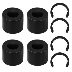 4pcs Rubber Roller Resolution for Cricut Maker and 4pcs Rubber Roller Replacement, Retaining Clip Rings Compatible with Cricut Maker, Keep Rubber Roller from Moving in Kuwait