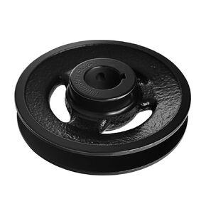 2BK28-1 V-Belt Pulley 1 Inch Bore, 2.9" OD, Cast Iron, Sheave Single Dual Groove V Style Belt B Section 5L Pulley in Kuwait