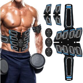 Muscle Toner ABS Training Workout Belt Body Abdominal Toning Gear Waist Trimmer Ab Workouts Intelligent Portable Fitness Apparatus for Men Women Abdomen/Arm/Leg Home Office Exercise in Kuwait