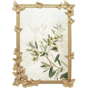 Decorative Butterfly Photo Frame / 4x6 in | for Vertical Display on Tabletops | Perfect for Home Decor, Wedding, Vacation, Graduation, Or Any Milestone Photos (Gold) in Kuwait