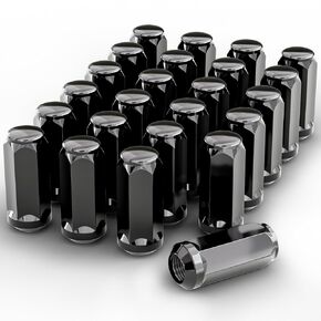 20 قطعة من YIZBAP M14x1.5 صواميل عروة ذات نهاية مغلقة باللون الأسود مقعد ماج بطول 1.81 بوصة 0.87 بوصة صواميل عروة سداسية لسيارة Land Rover LR3 LR4 Range Rover & Sport in Kuwait