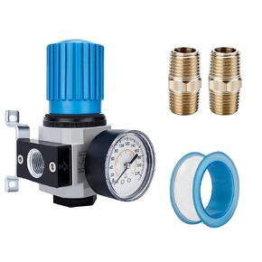 منظم هواء عالي الضغط 1/4 بوصة NPT من NANPU مع مقياس محمي بالفولاذ، 56-SCFM 230Psi (LR-02) in Kuwait
