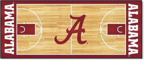 FANMATS 18504 Alabama Crimson Tide Basketball Court Runner Rug - 30in. x 72in. | Sports Fan Area Rug in Kuwait