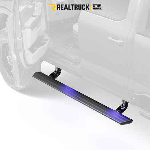 AMP Research PowerStep Plug-N-Play | ألومنيوم مريح ومقاوم للصدأ، حامل متدفق حقيقي | 76235-01أ | يناسب 2017 - 2019 فورد F-250/F-350/F-450 سوبر ديوتي in Kuwait